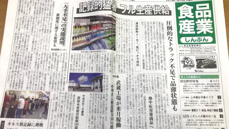 Web制作事例　食品産業新聞社　キュレーション配信